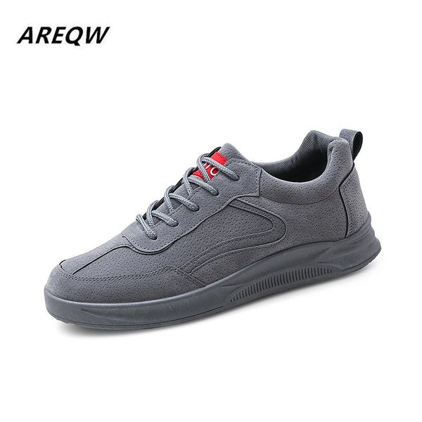 

2019 new fashion leather fashion casual shoes men's belt breathable solid color comfortable sports shoes men's, Black
