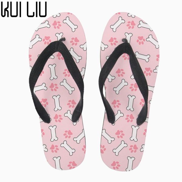 

customized cat paw pink women slippers casual stylish summer female flip flops flats slip-on home slippers for ladies zapatos, Black