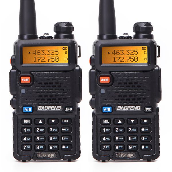 

2PCS Baofeng UV5R двухдиапазонный VHF / UHF136-174Mhz400-520Mhz Walkie Talkie двухстороннее радио Baofeng Ручно