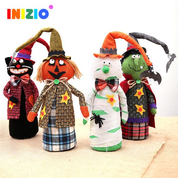 

halloween decoration standing halloween doll cartoon white ghost/witch/black cat/pumpkin toys home party decor accessories