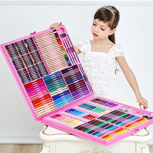 

168/288pcs art set painting watercolor drawing tools art marker brush pen supplies kids for gift box office stationery school