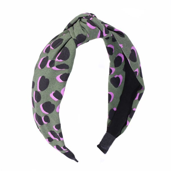 

women korean knotted fabric headband girls wholesale hair accessories leopard knot hairband ladies fashion head pieces