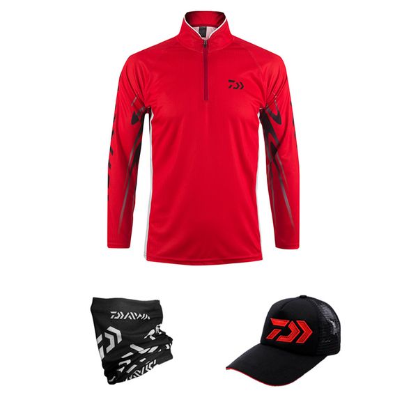 

new fishing shirt hiking clothing men hiking shirt breathable anti-uv quickly dry clothing fishing shirt+cap+bib, Gray;blue