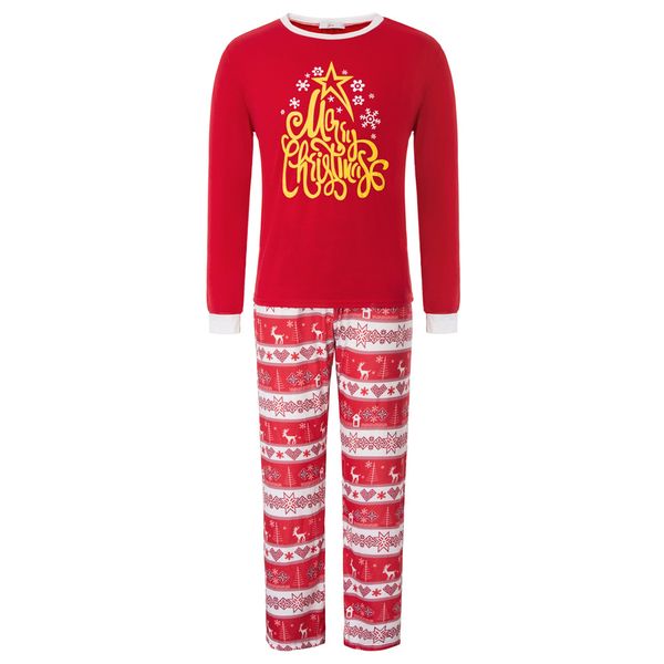 

zexxxy men 2pcs set christmas pajama sets long sleeve crew neck and elastic pants loungewear male sleepwear, Black;brown