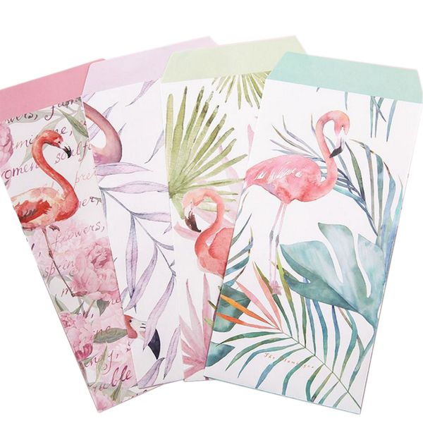 

3 pcs/lot flamingos flower planting paper envelope writing paper letter set for kids gift school student supplies