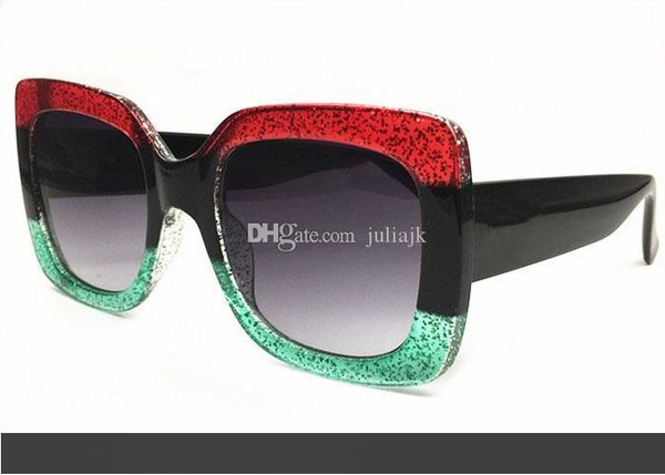 

новая мода продажи женщин дизайнер солнцезащитные очки квадратная рамка высокое качество популярные щедрые элегантный стиль uv400 защита очк, White;black