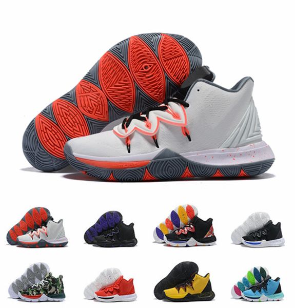 

With Box Men Limited 5 Little Mountain Concepts 5s CNY Ikhet Neon PE Taco Kyrie Chaussures de basket ball Mens Trainers Size US7-12