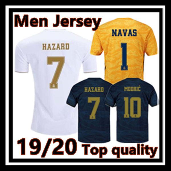 

isco hazard jovic soccer jerseys 19 20 modric mariano asensio vinicius jr camiseta de fútbol mens 2019 2020 football shirts, Black