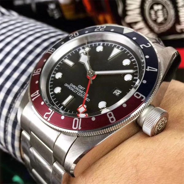 

Bp factory late t ver ion 1675 gmt vintage luxury watche 40mm black dial a ia 2813 automatic mechanical men watch 2019 new, Slivery;brown