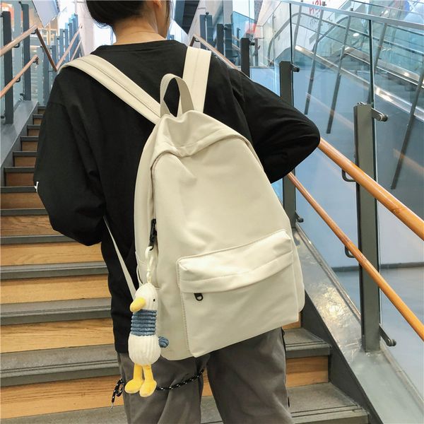 

2020 new middle school student nylon schoolbag female campus style student travel backpack outdoor backpack