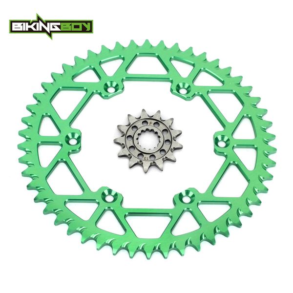 

bikingboy front 13t rear 48t-52t sprockets for kx450f kxf kx-f 450 06-17 16 14 13 12 11 10 09 08 klx450r 07-15 set