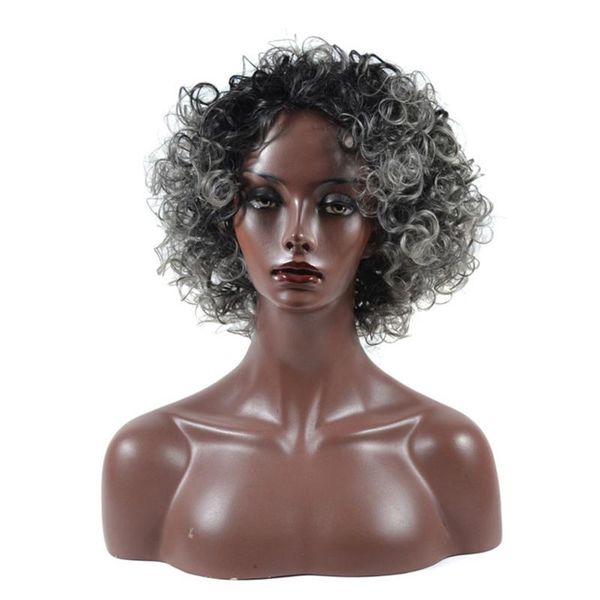 

lihui afro curly wig for black women african american fluffy exploding head synthetic wig