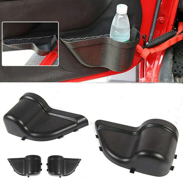 2019 Front Door Net Pocket Storage Box Black For Jeep Wrangler