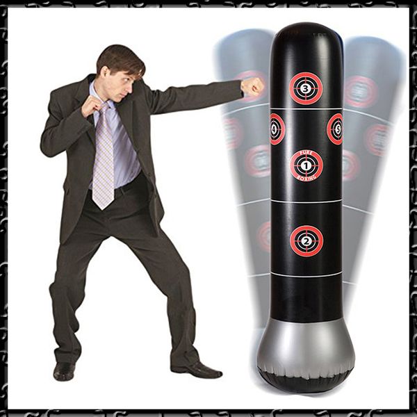 

inflatable punching bag stress punch tower bag speed stand power boxing gloves target for kids teenagers adults fitness