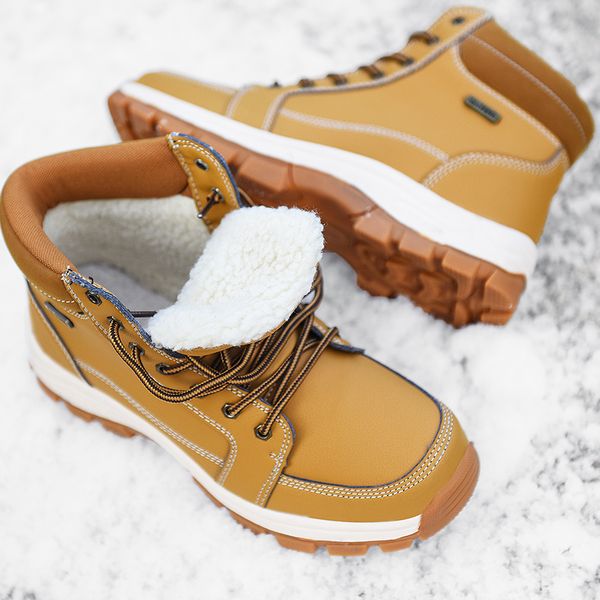 

winter men's boots non-slip wearable outdoor big tooling large size 48 shoes plus velvet retro trend men's martin boots 2019, Black