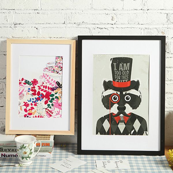 

modern style household items solid wood p frame wall hanging wall pendulum wooden studio picture frame 5-7 inch mount