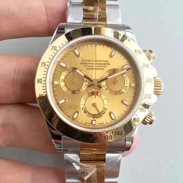 

sale fashion men's watch tona series m116519 simple gold face 316l stainless steel 2813 automatic machine watches ng, Slivery;brown