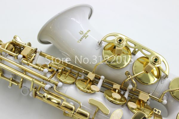 

yanagisawa a-992 alto eb tune saxophone new white body gold lacquer key musical instrument e flat sax