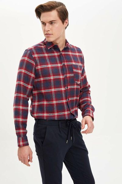 

defacto man long sleeve shirt-m3843az19wn, White;black