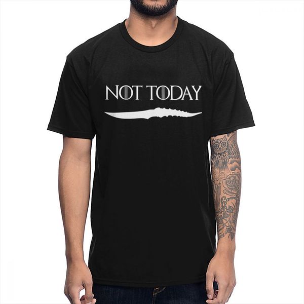 

not today arya stark t shirt faceless men the house of black and white novelty design t-shirt, White;black