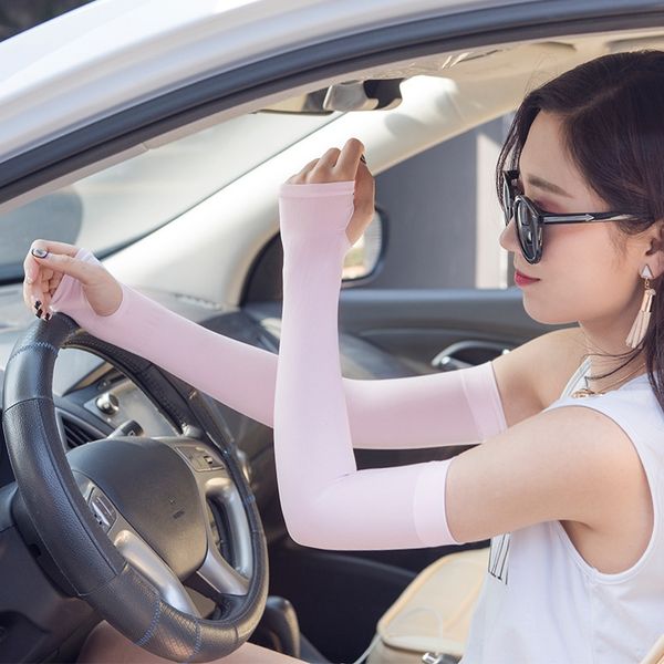 

2 pairs sun uv protection arm cooling sleeve warmers cuffs with thumb holes for outdoor cycling fp8 other housekeeping organization