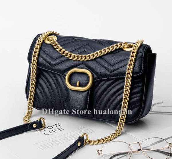 

New arrival genuine leather marmont women bag handbag brand de igner erial number