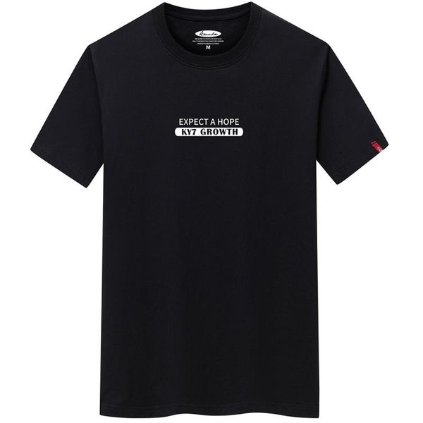 

2020 anchor live selling fashion casual men's short-sleeved shirt korean-style t-shirt half sleeve-1041-ky7, White;black