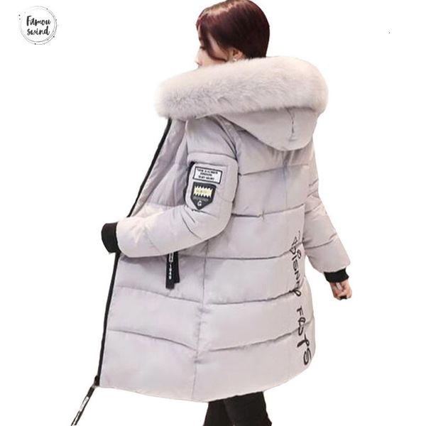 

с капюшоном зимней курткой новых женщинами модой основных хлопками толстой теплой среднедлинной способа куртка с длинными рукавами тонких бо, Black