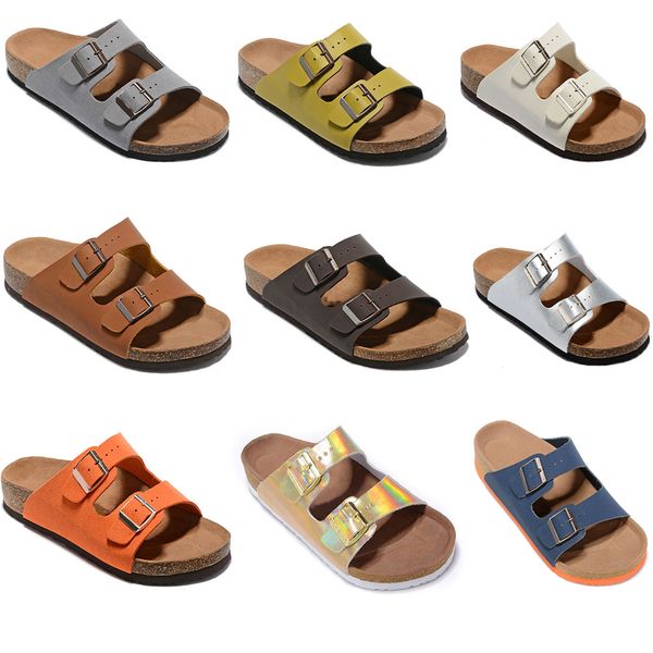 

2020 new model summer beach leather suede slipper flip flops sandals women men color casual slides shoes flat ing, Black
