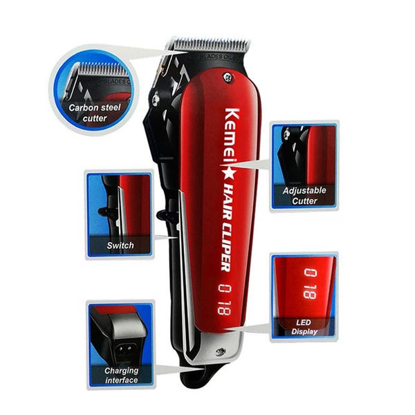 

kemei km-2611 professional hair trimmer cordless hair corded hair trimmer display beard trimmer rsdxp