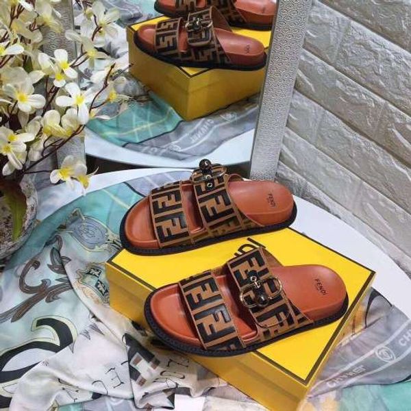

2020 box brand print leather women upscale nomad sandal striking gladiator style leather outsole perfect flat canvas plain sandal, Blue;gray