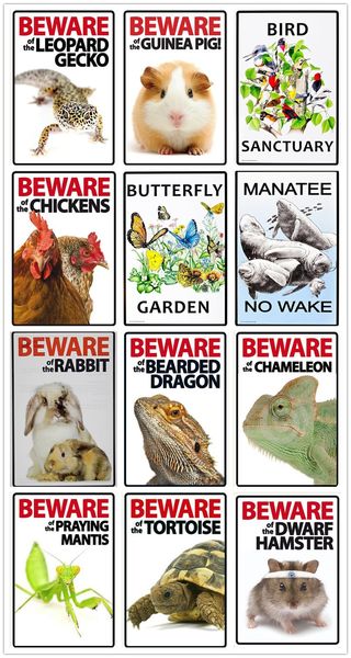 

metal sign poster 20x30cm cartoon dog and cat animal beware of the dog will be towed away be sand be scrapped retro garage ing