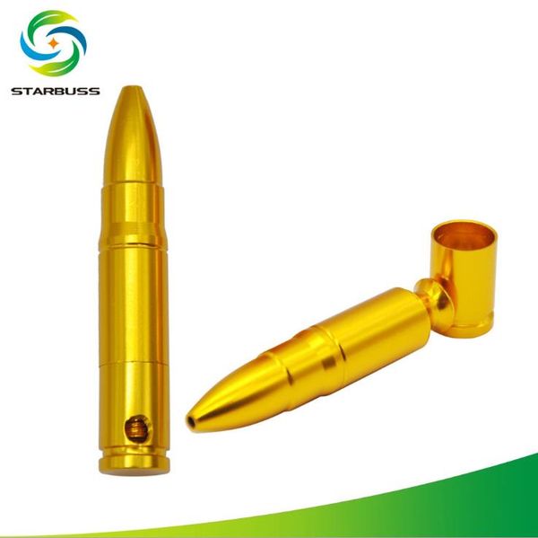 

bullet bullet portable metal pipe cigarette pipe style two-piece rotating creative holder gauwi
