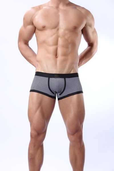 

cotton stripe simple boxer pants men's cotton stripe simple underwear men's underwear boxer pants, Black;white