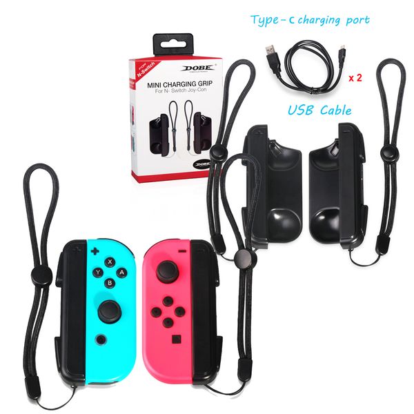 

мини зарядки dock зарядное устройство для nintendo коммутатор joy-con с напоминания о разрядке аккумулятора и светодиодный индикатор зарядно