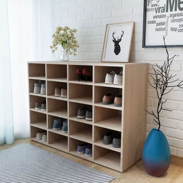 

oak oak shoe cabinet 92x33x67.5 cm living room furniture