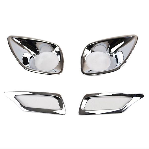 

for rav4 rav 4 2013 2014 2015 abs chrome foglight fog light lamp cover trim frame sticker exterior accessories