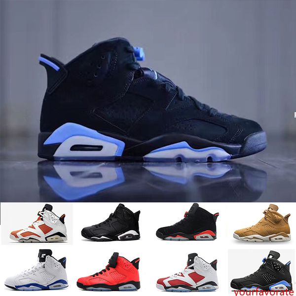 

6 6s mens basketball shoes classic unc black blue white infrared low chrome women men sport blue red oreo alternate oreo black cat