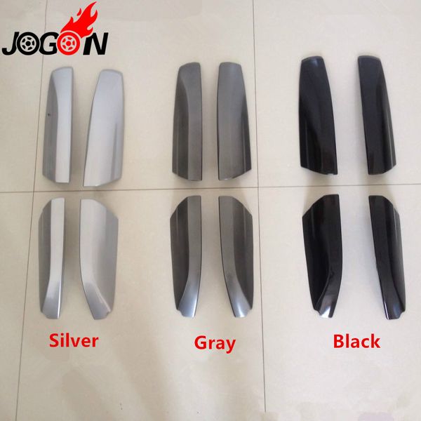 

car styling 4pcs roof rack rail end protector cover shell for toyota highlander xu40 kluger 2008-2013 accessories