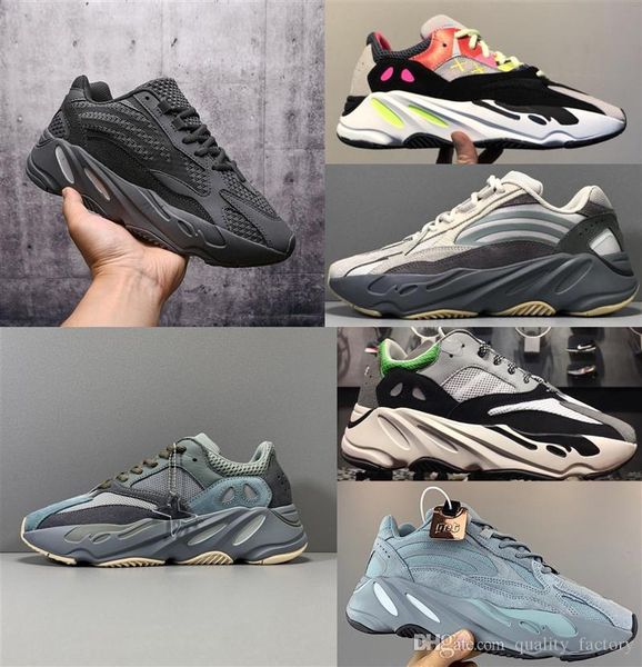 

новый kanye 700 v2 обувь мужские кроссовки для бега женщины дизайнер чирок больница синий черный волна бегун 700 3 м светоотражающие chaussu, White;red