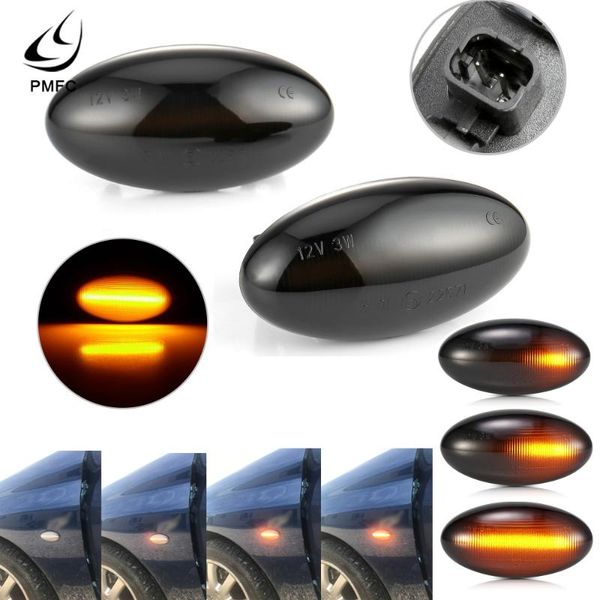 

pmfc led dynamic turn signal side marker light sequential blinker light for 307 206 207 407 107 607 for c1 c2 c3