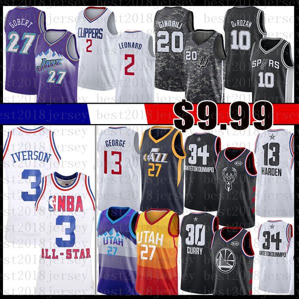 

joel ben embiid simmons cj al mccollum jersey horford paul russell george westbrook tim demar manu duncan chris ginobili derozan webber, Black;red
