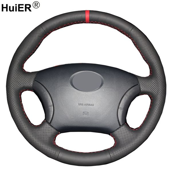 

hand sewing car steering wheel cover funda volante for great wall haval hover h3 h5 wingle 3 wingle 5 volant car accessories