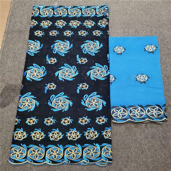 

swiss voile lace in switzerland 100%cotton dubai fabric fashion style for women african lace 5+2 yards/lot hlf5207, Black;white