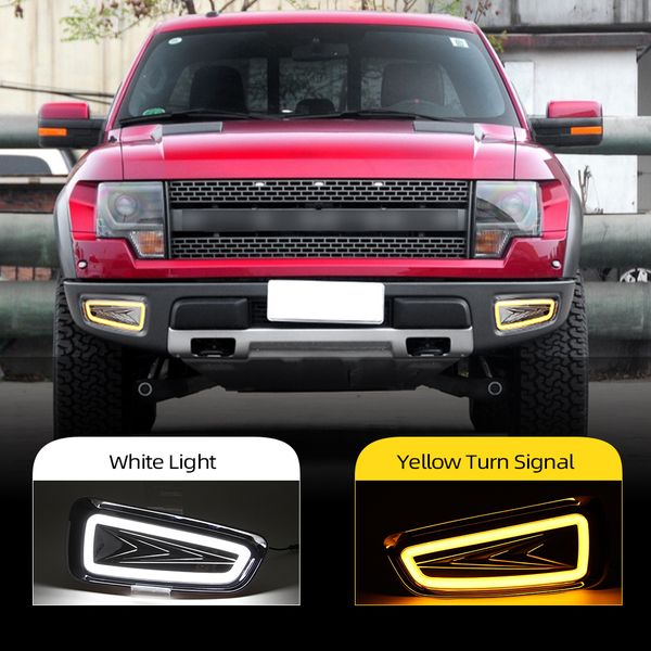 

2pcs for ford raptor f150 2010 2012 2013 2014 2015 led drl daytime running light front running light fog light