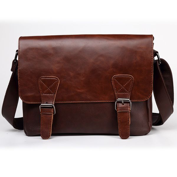 

new luxury leather business men's briefcase male fashion shoulder bag men messenger bag boy casual tote computer 11 inch