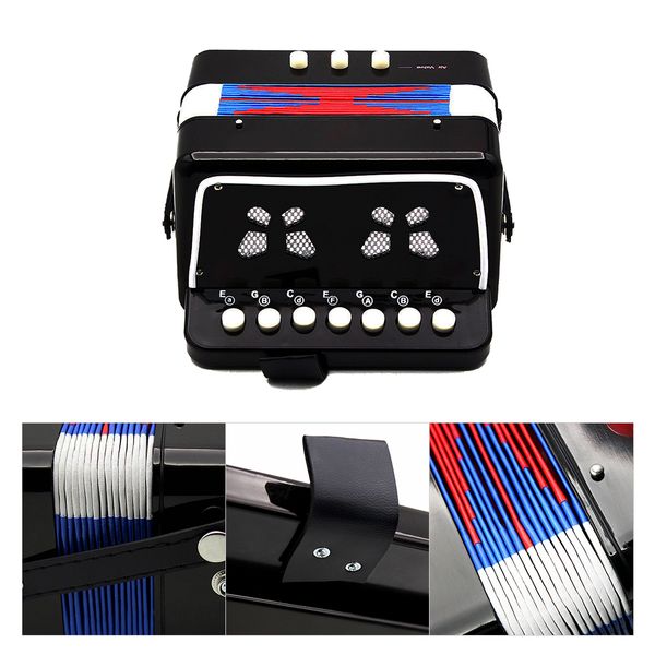 

children accordion 7 keys 2 bass mini accordion educational musical instrument rhythm band toy for kids