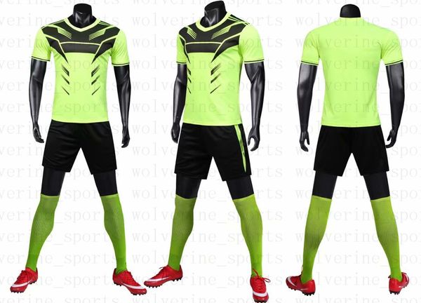 

2019 New Men's Sports Football uniform 2018 DIY Customized Putuan Training Suit Breathable Short Shirt 595562652 34531