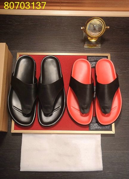 

2019 rubber slide sandal men spikes leather flip flops men striped outdoor shoes us6.5-12