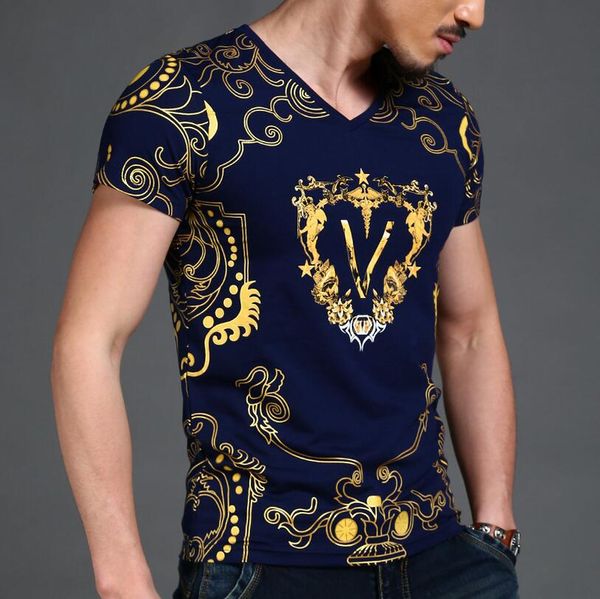 

tbaiye 2019 summer latest design noble men's t shirt streets style men short sleeve brand t-shirt male luxury t-shirt, White;black